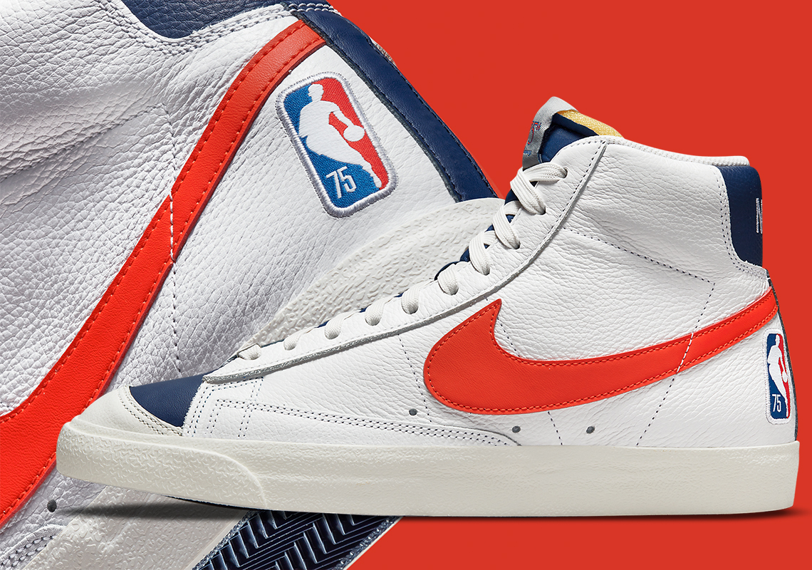 Nike Further Prepares For The NBA's Diamond Anniversary With The Blazer Mid '77 EMB "Knicks"