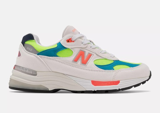 This New Balance 992 Wraps A Neon Base With White-Colored Suedes