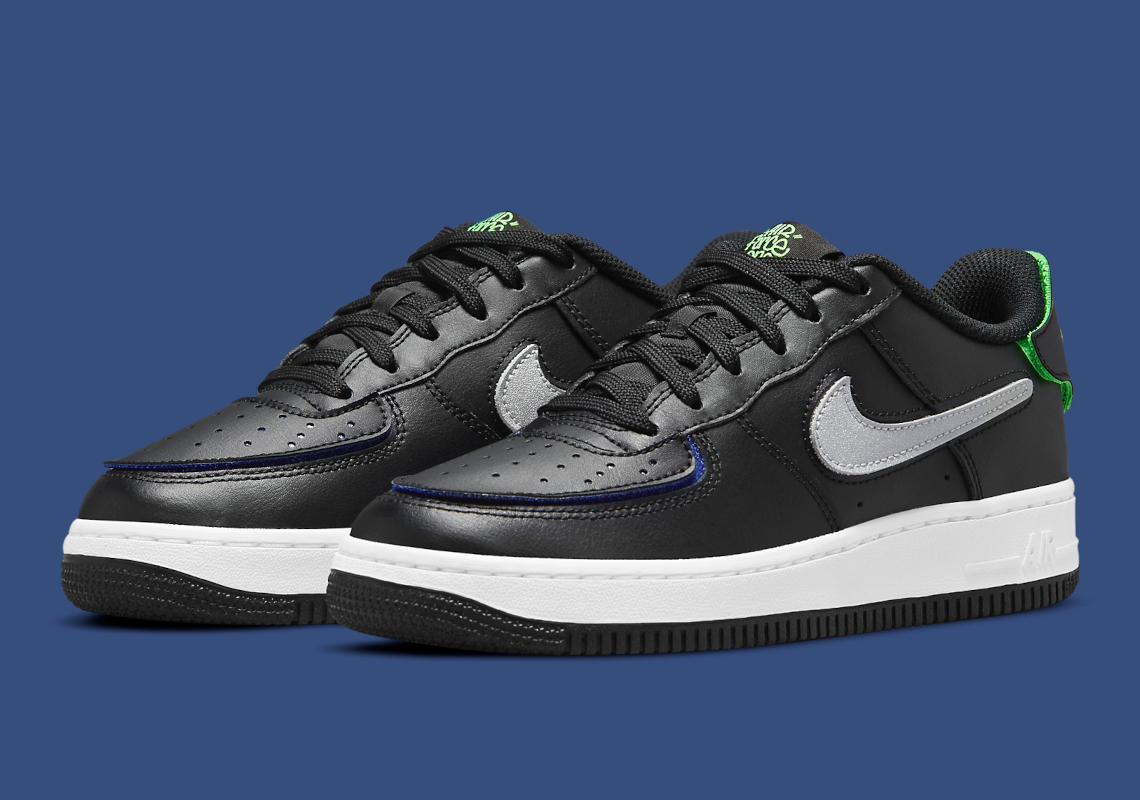 Nike air force 1 gs black best sale