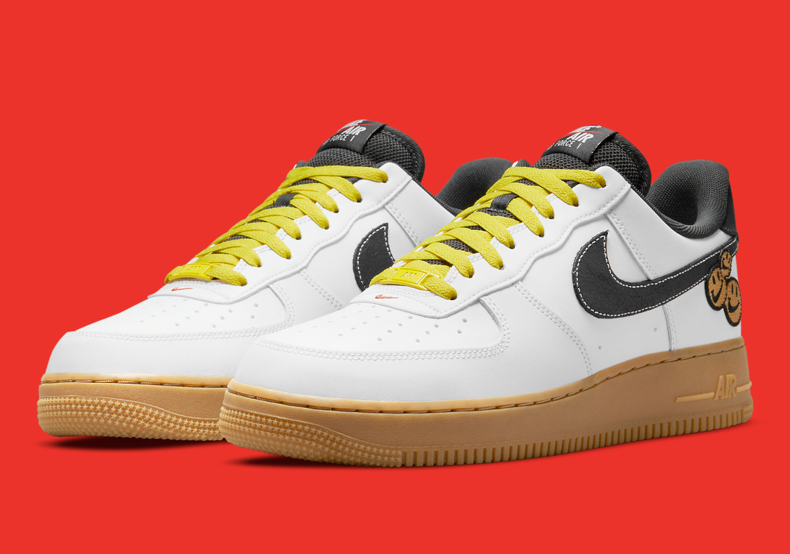 yellow smiley face air force 1