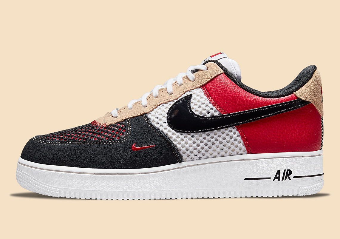 Nike Air Force 1 Low '07 LV8 Gym Red Black Men's - DO6110-100 - US