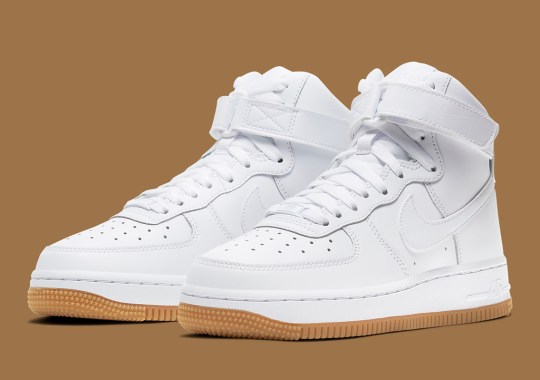 Nike Adds Gum Bottoms To The Big Kids' Air Force 1 High