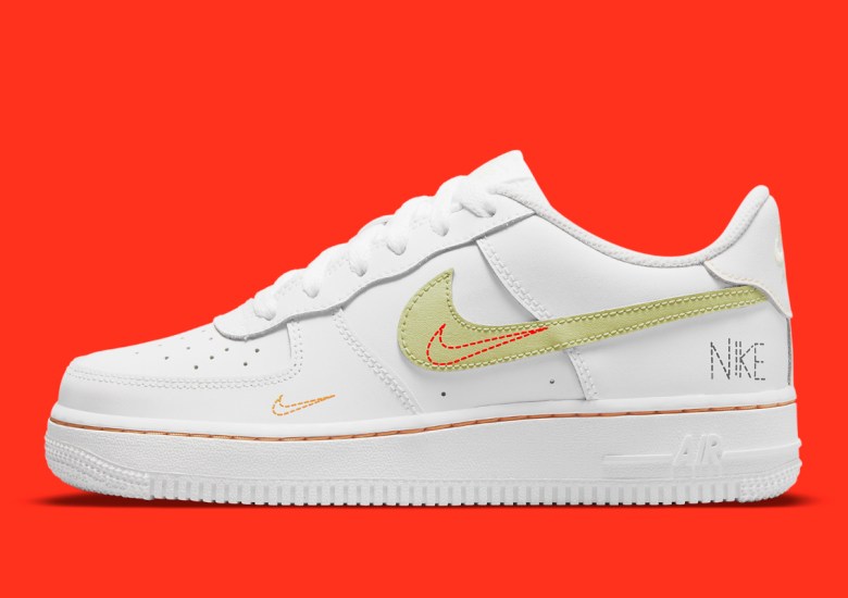 Nike Air Force 1 GS White Crimson DN8000-100 | SneakerNews.com