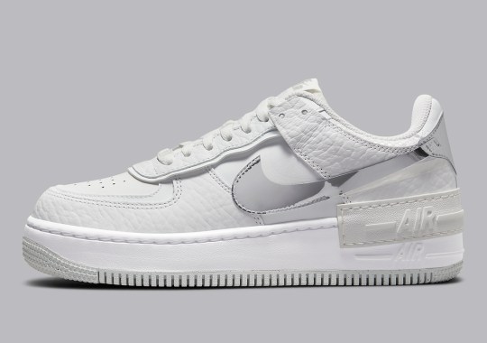 Chrome Accents And Accessories Enhance The Nike Air Force 1 Shadow