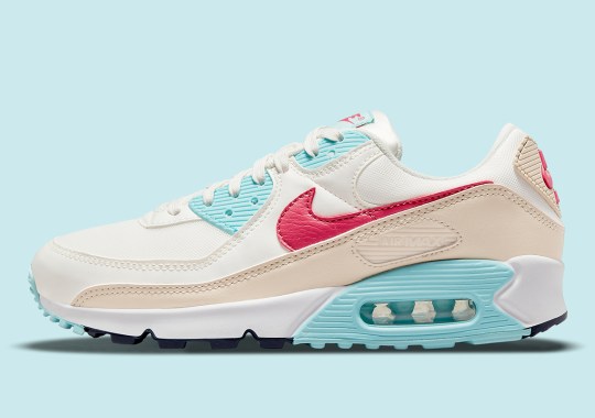 Nike Adds Magenta And Aqua To A Neutral Bodied Air Max 90