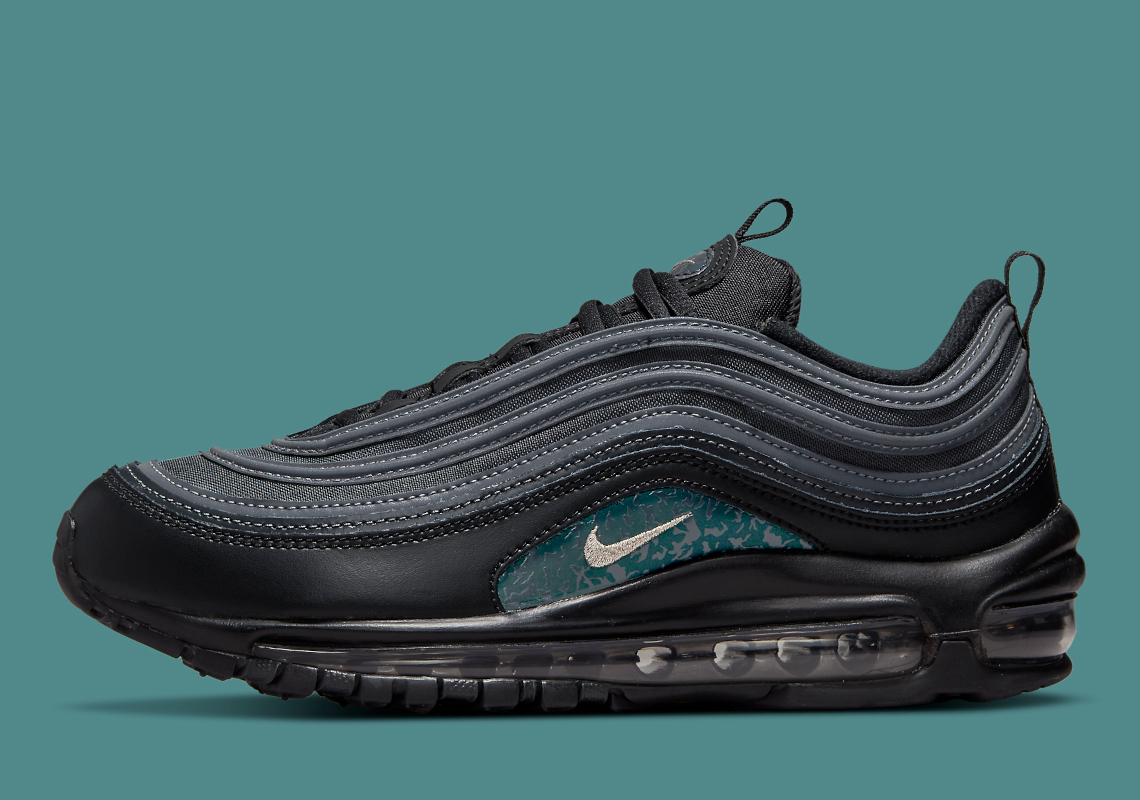 "Emerald Green" Patterns Land On This Stealthy Nike Air Max 97