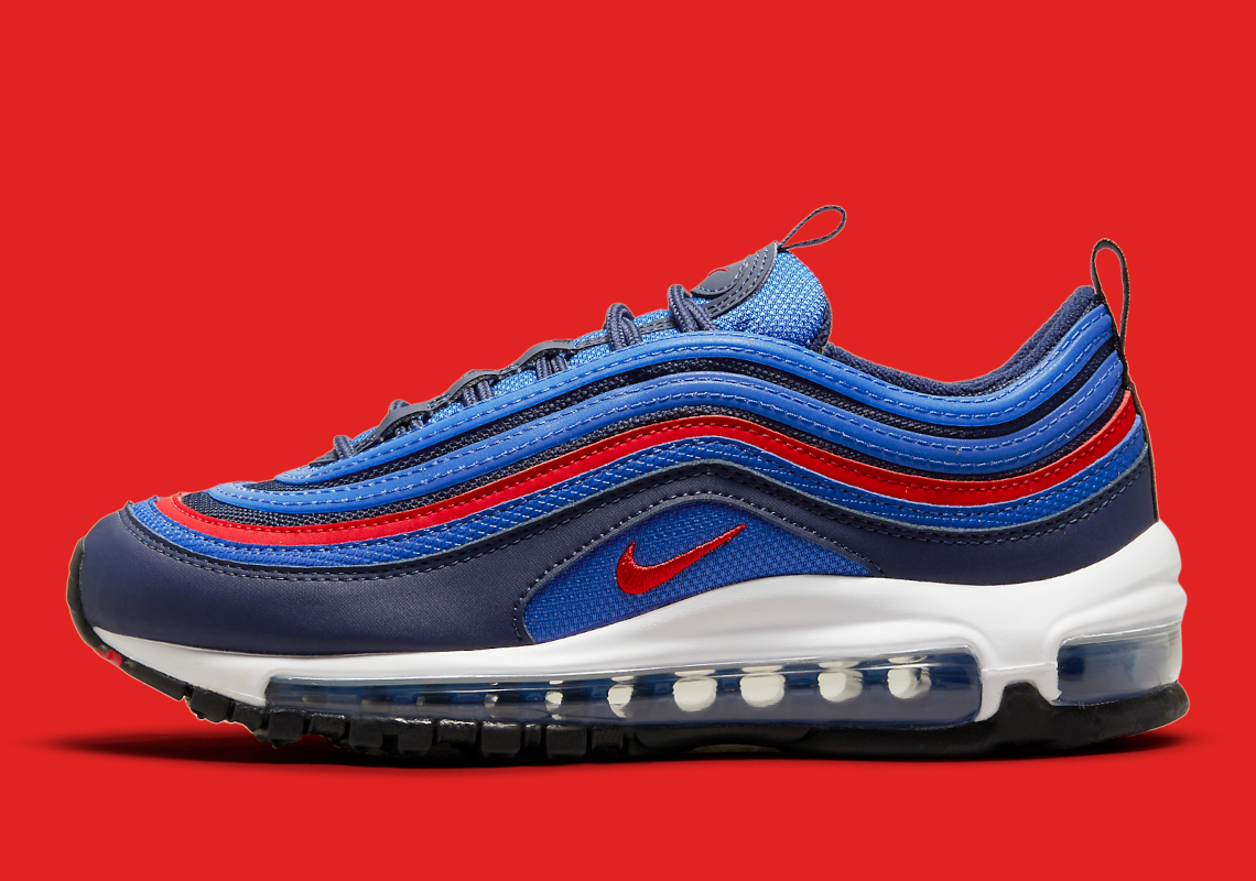 Nike Air Max 97 GS Blue Red DQ4716-400 Release | SneakerNews.com
