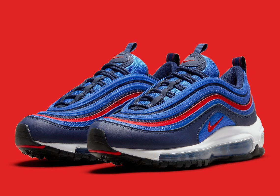 Nike Air Max 97 GS Blue Red DQ4716-400 Release | SneakerNews.com زيتون علب