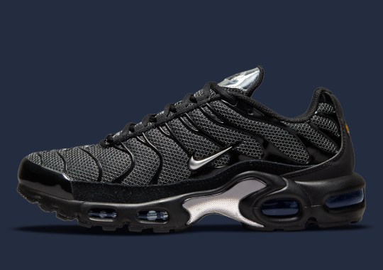 Grid Patterns And Reflective Accents Appear On The Nike Air Max Plus