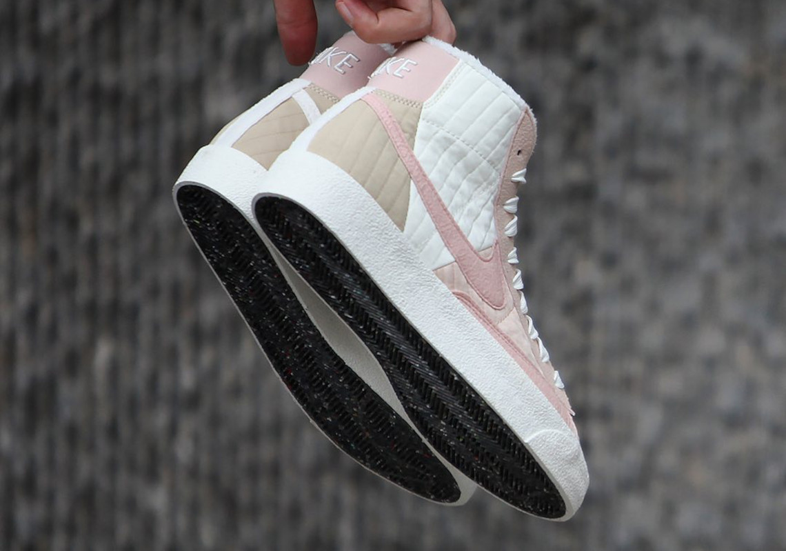 pink and white blazers nike