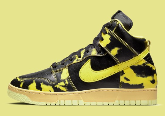 Official Images Of The Nike Dunk High 1985 "Yellow Acid Wash"