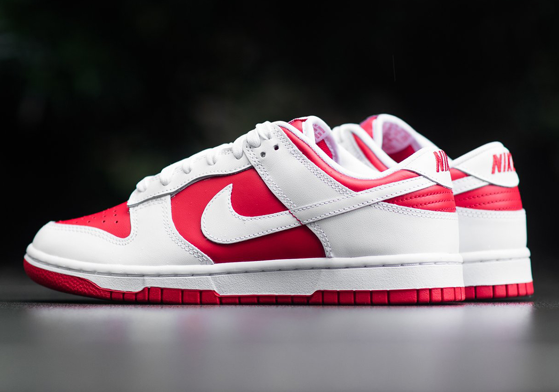 Nike Dunk Low Championship Red DD1391-600 Store List | SneakerNews.com