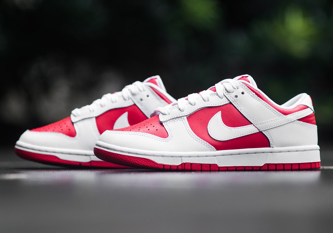 Nike Dunk Low Championship Red DD1391-600 Store List | SneakerNews.com
