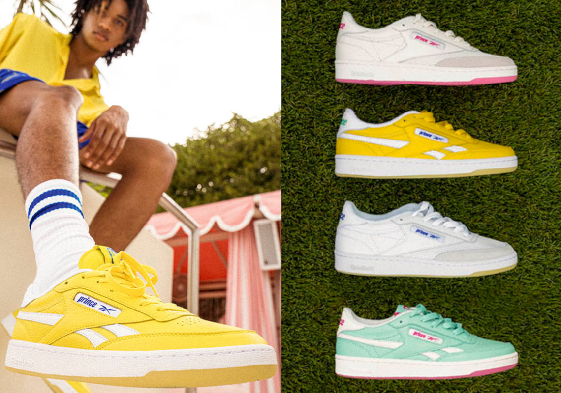 Prince And Reebok's Shared Tennis Heritage Inspired This Club C And Apparel Collection