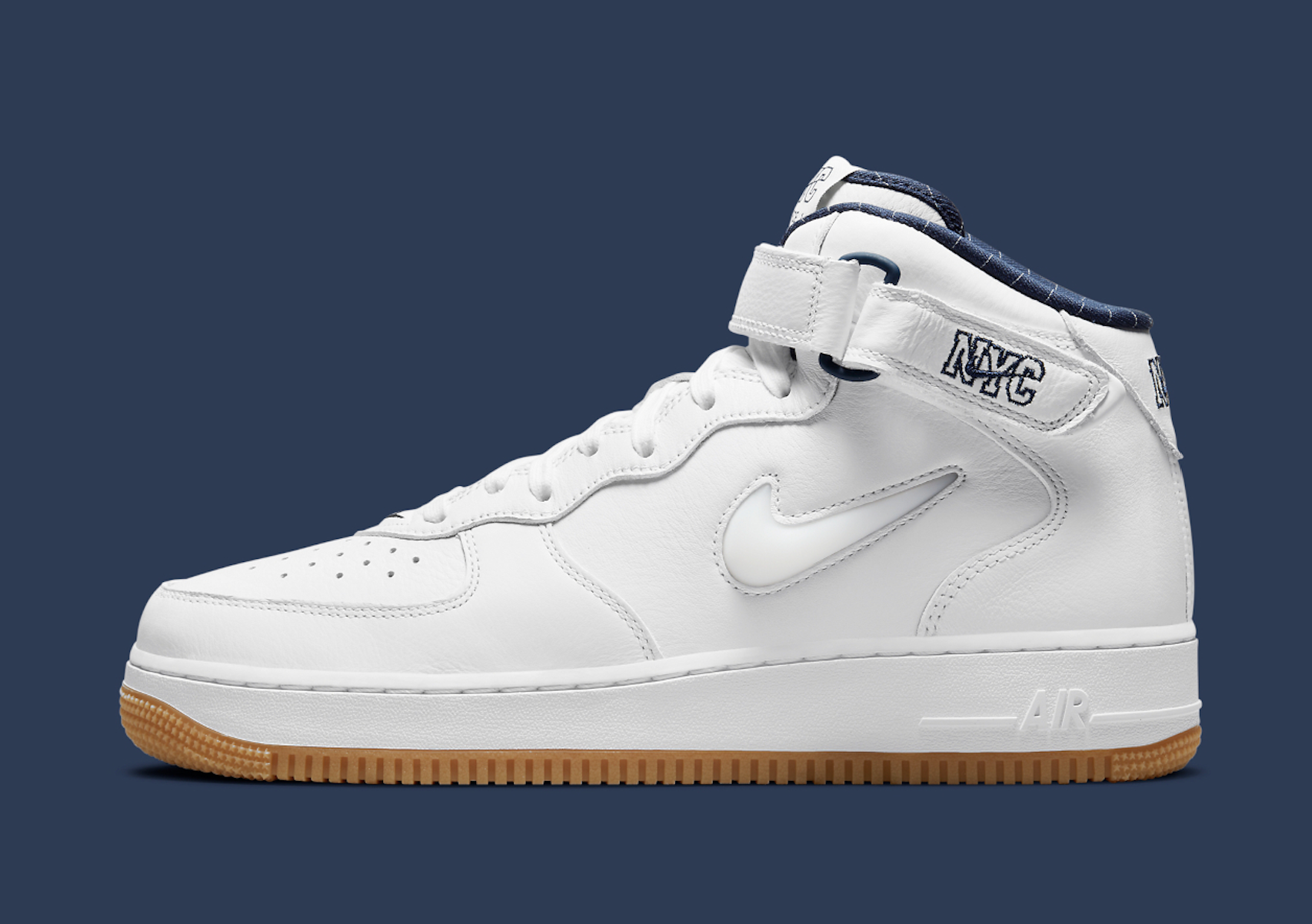 Air Force 1 Mid Jewel 'NYC Midnight Navy' Release Date. Nike SNKRS