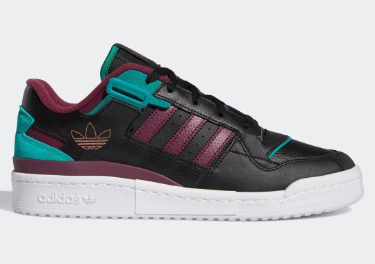 This adidas Forum Exhibit Low Champions “Victory Crimson” And “Glory Green”