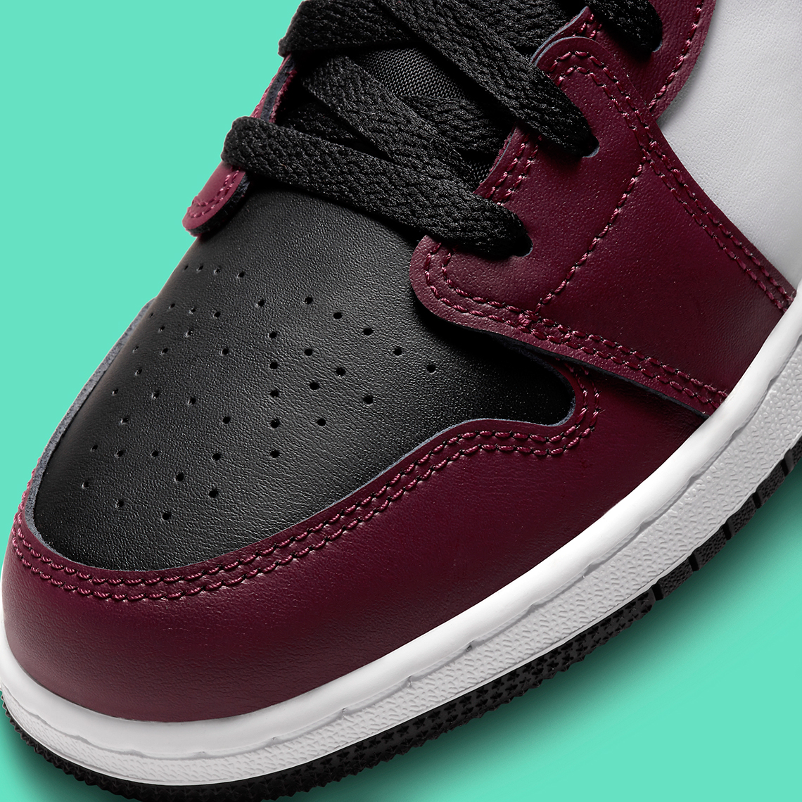 Air Jordan 1 Low GS Dark Beetroot Roma Green DM0589-635