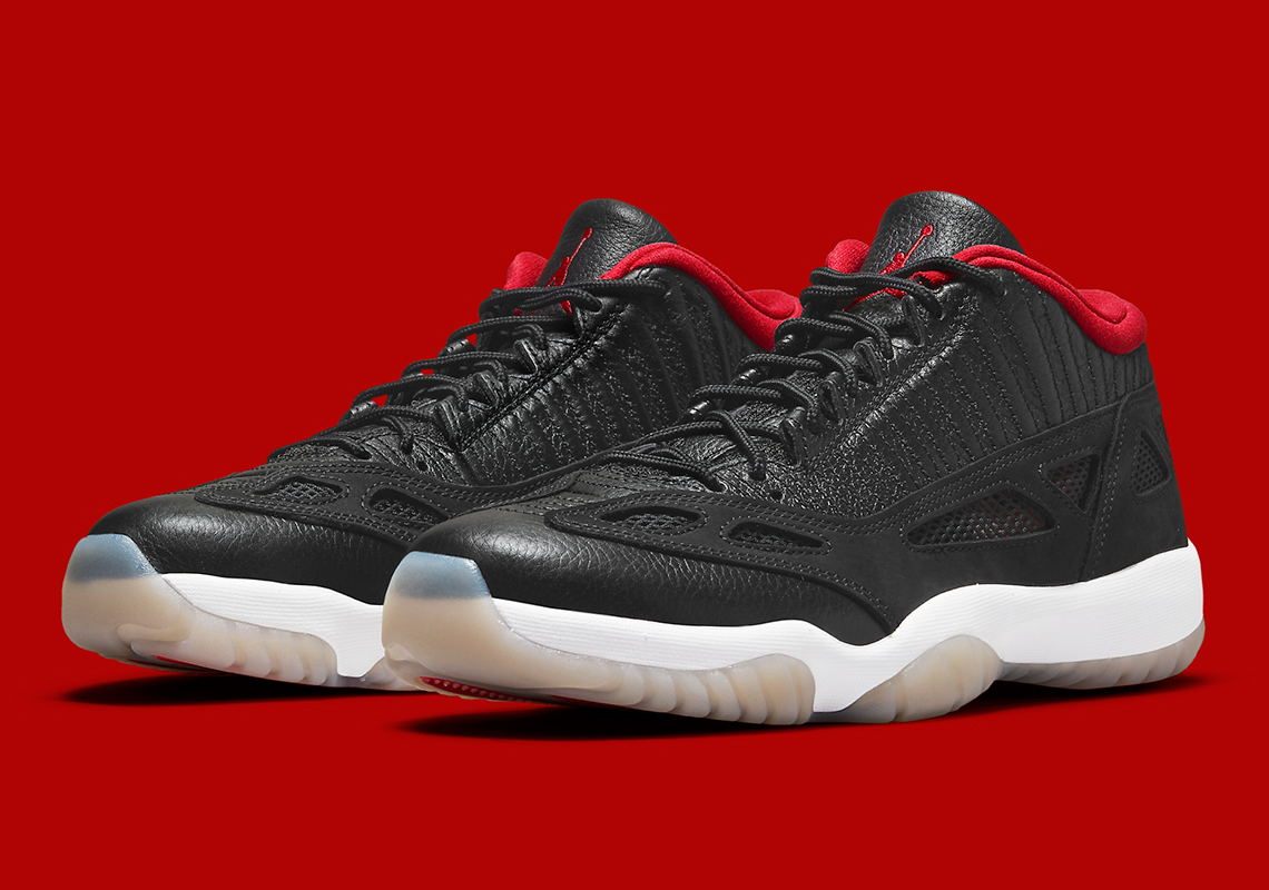 Official Images Of The Air Jordan 11 Low IE "Bred"