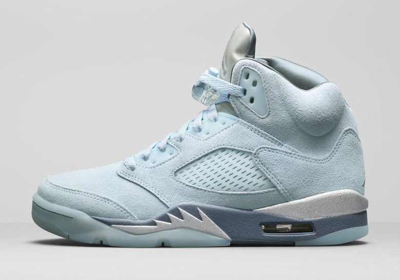 blue and grey jordan 5