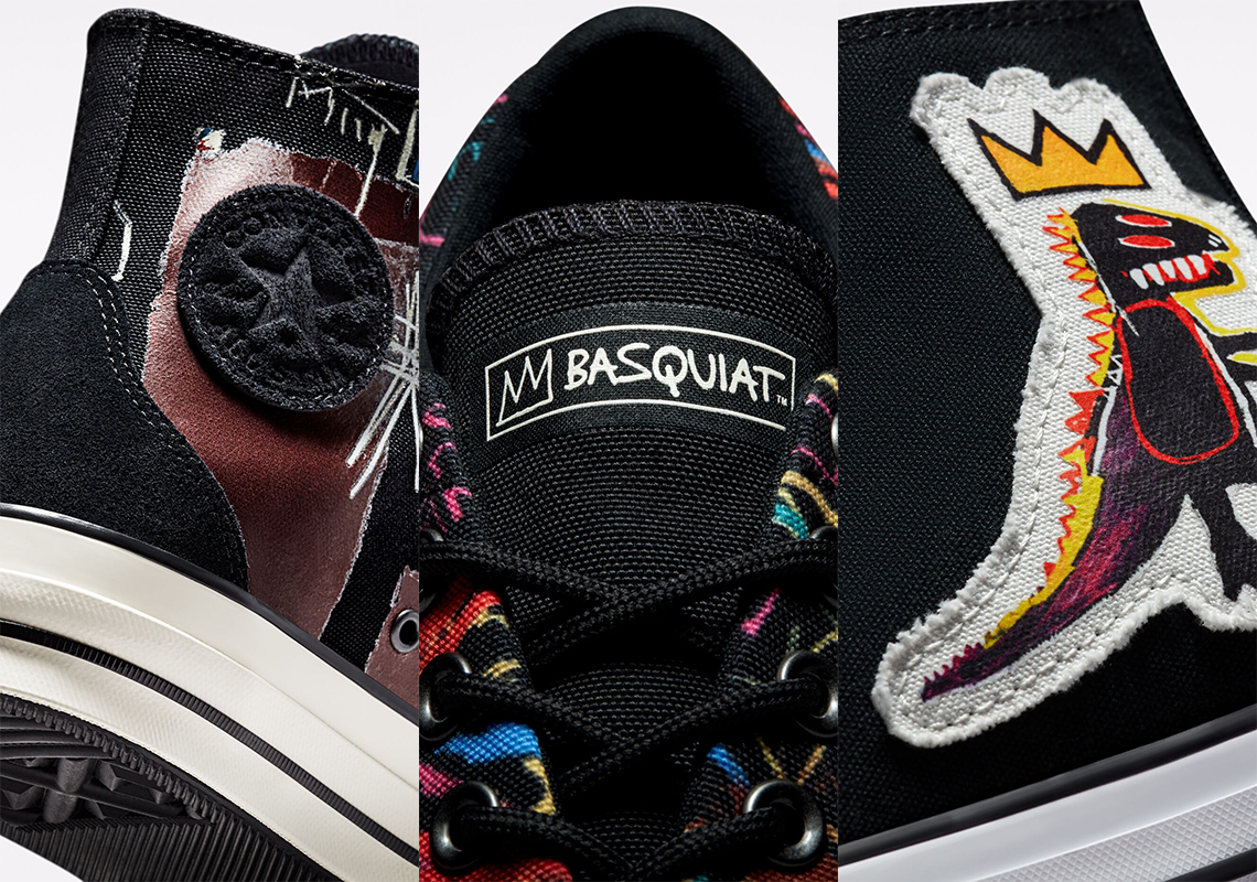 Converse suede Translates The Work Of Basquiat To The Skidgrip And Chuck Taylor