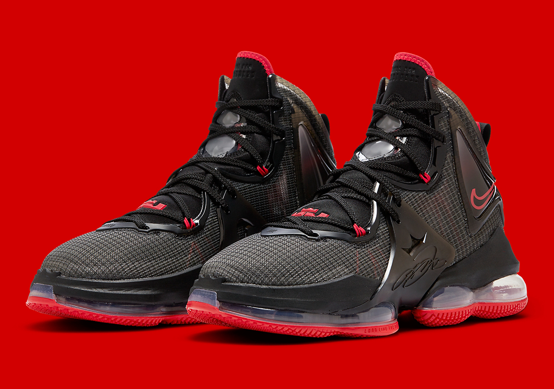 Nike LeBron 19 Black Red DC9340-001 Release Date