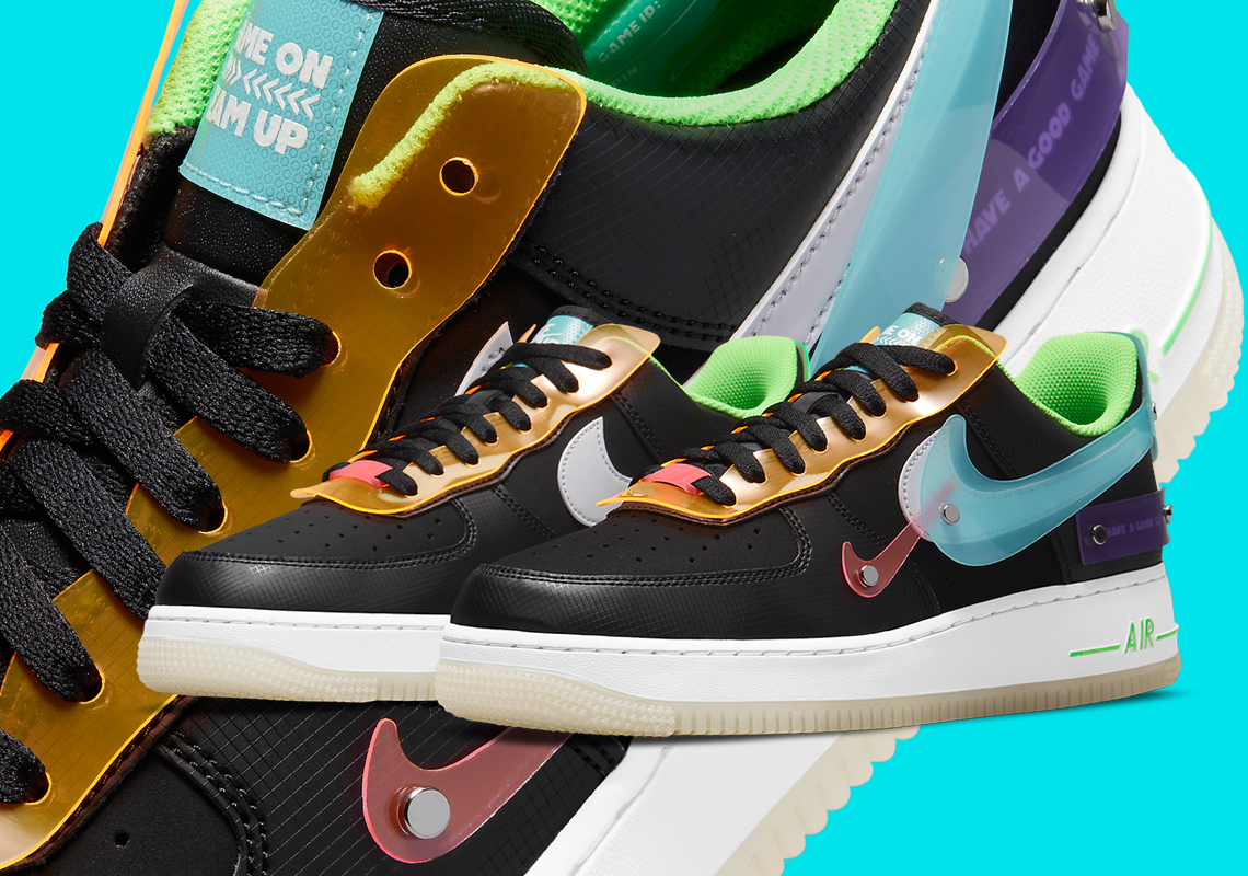 Vinyl Overlays Cover The Nike Air Force 1 Low "Have A Good Game"