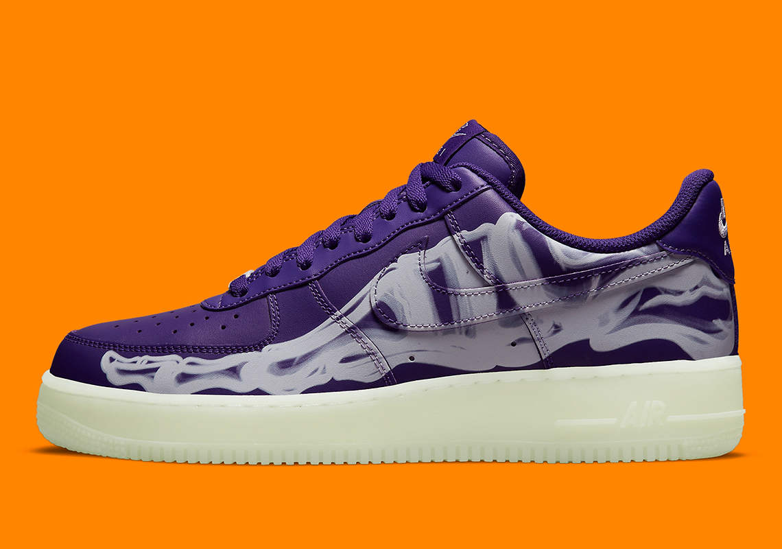 Nike Air Force 1 Low Skeleton Court Purple CU8067-500 | SneakerNews.com