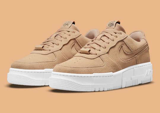 The Nike Air Force 1 Pixel Gets Autumn-Appropriate In Tan Suedes