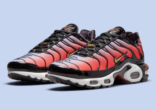 Gold Accents Spice Up The Nike Air Max Plus “Sisterhood”