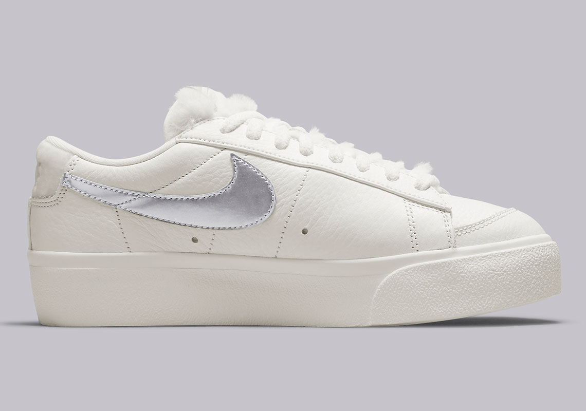 Nike hot sale blazer silver