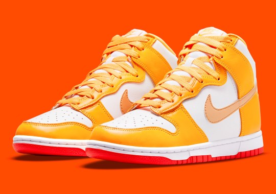 Orange And Gold Cover This Upcoming Nike Dunk High