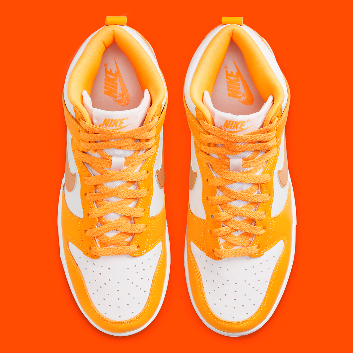 Orange And Gold Cover This Upcoming Nike Dunk High - SneakerNews.com