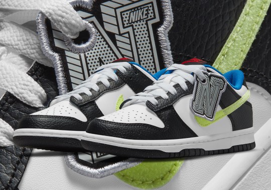 Giant Hangtags Appear On This Upcoming Nike Dunk Low For Kids