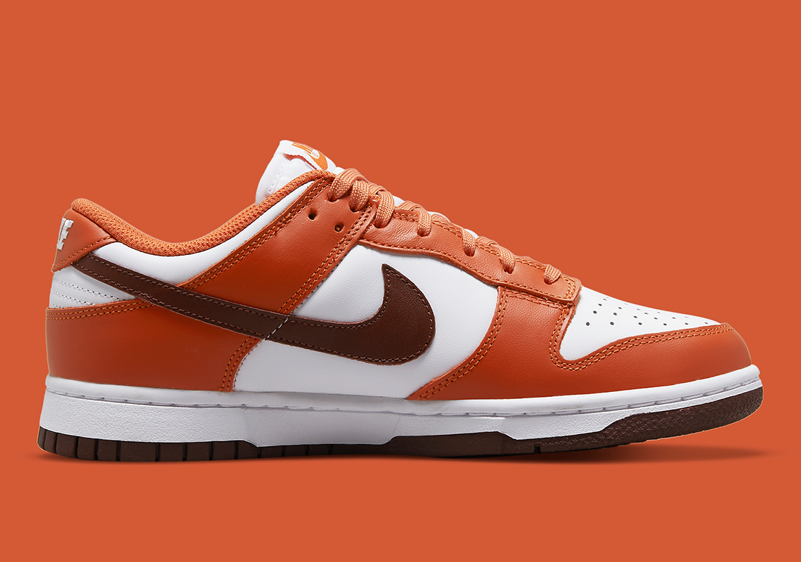 nike dunks brown and orange