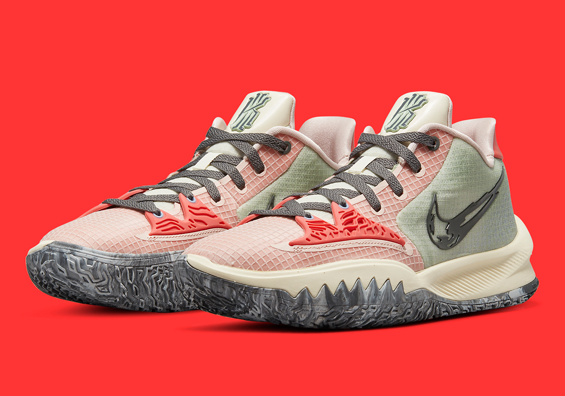 Nike Kyrie Low 4 Green Red Cw3985-800 Release | Sneakernews.Com