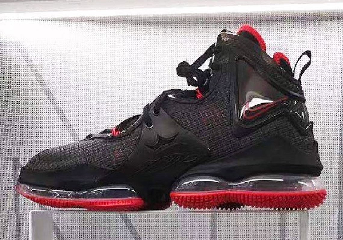 lebron shoes red black