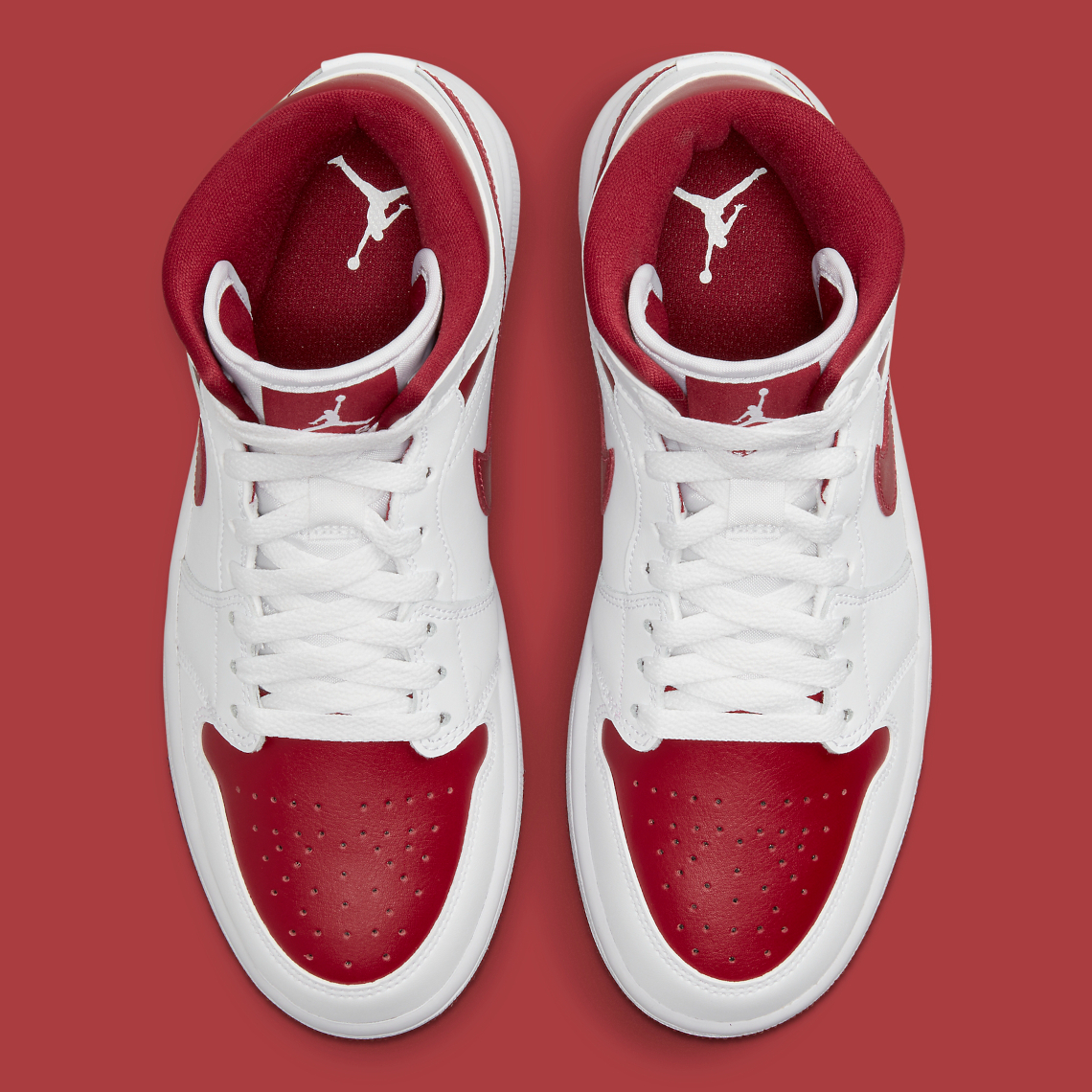 Air Jordan 1 Mid Womens Red White BQ6472-161 | SneakerNews.com