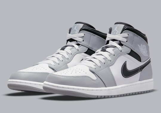 The Air Jordan 1 Mid Adds Subtle Contrast Stitching To A Familiar Colorway