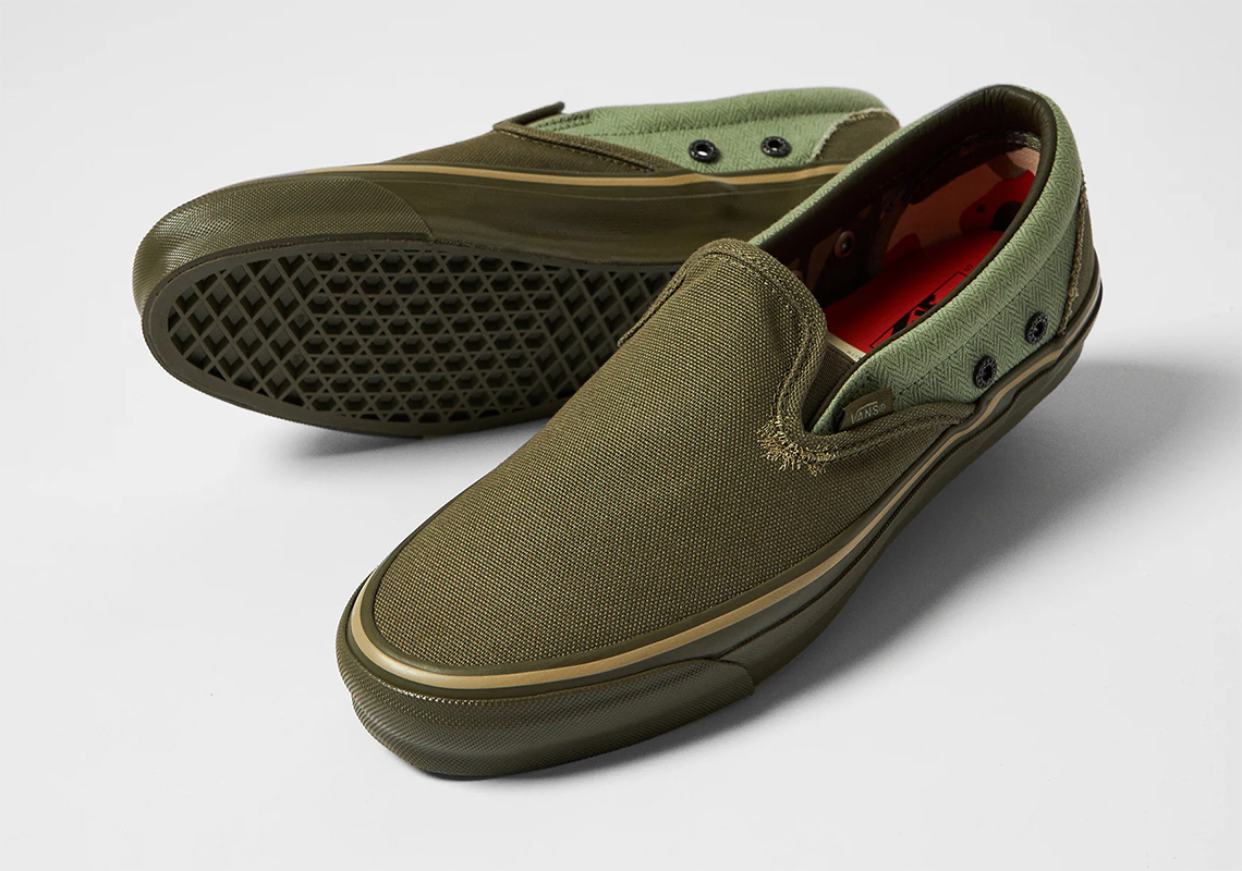 Nigel Cabourn Vans Vault Authentic Slip-On Style 24 | SneakerNews.com