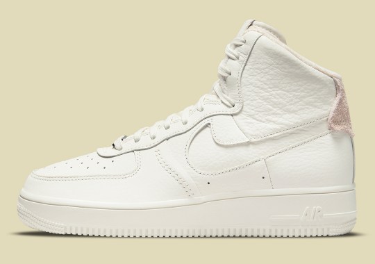 The Strapless Nike Air Force 1 High Surfaces In A “Triple Sail” Colorway
