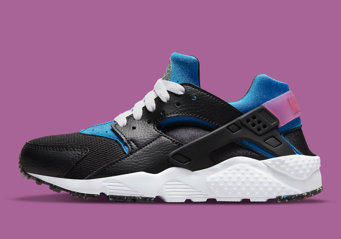 nike air huarache blue grey