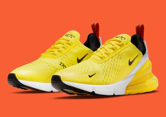 The Nike Air Max 270 Appears In Vibrant Yellow