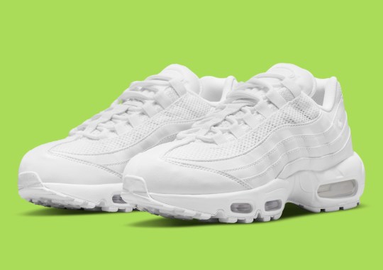 The Nike Air Max 95 Appears In A Women’s-Exclusive “Triple White” Look
