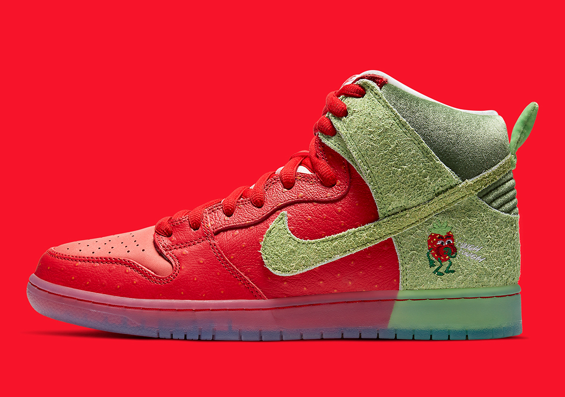 Nike SB Dunk High Strawberry Cough CW7093-600 Release Date 