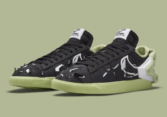 Official Images Of The ACRONYM x Nike Blazer Low “Black”