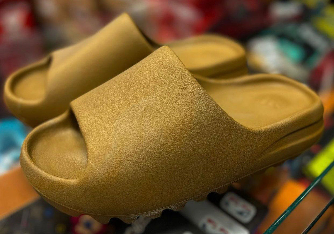 adidas YEEZY SLIDE Ochre Release Date | SneakerNews.com