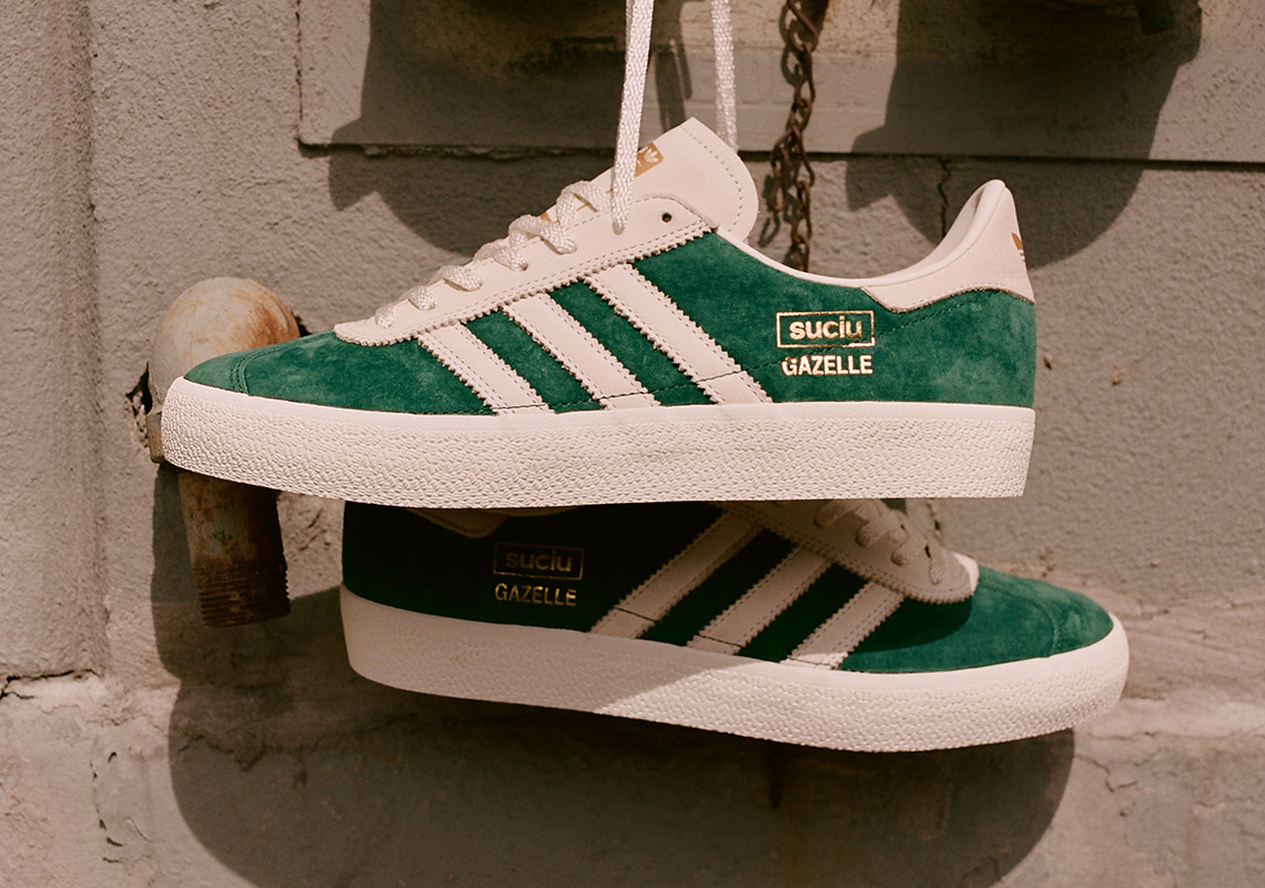 Mark Suciu Applies Green Suedes To His adidas Gazelle ADV