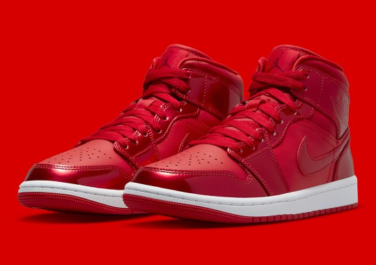 The Air Jordan 1 Mid SE Gets Holiday Ready With Pomegranate And University Red