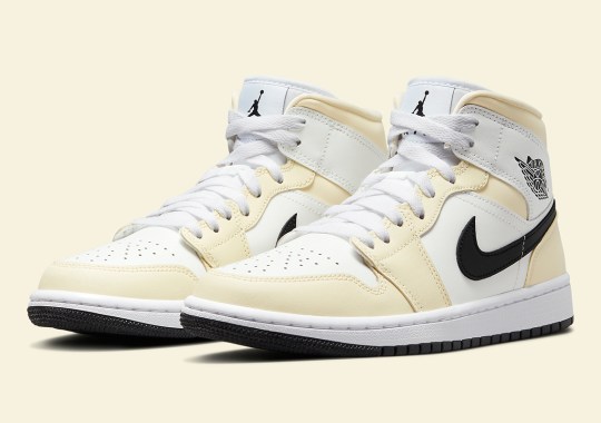 The Air Jordan 1 Mid Joins The “Coconut Milk” Trend For Women
