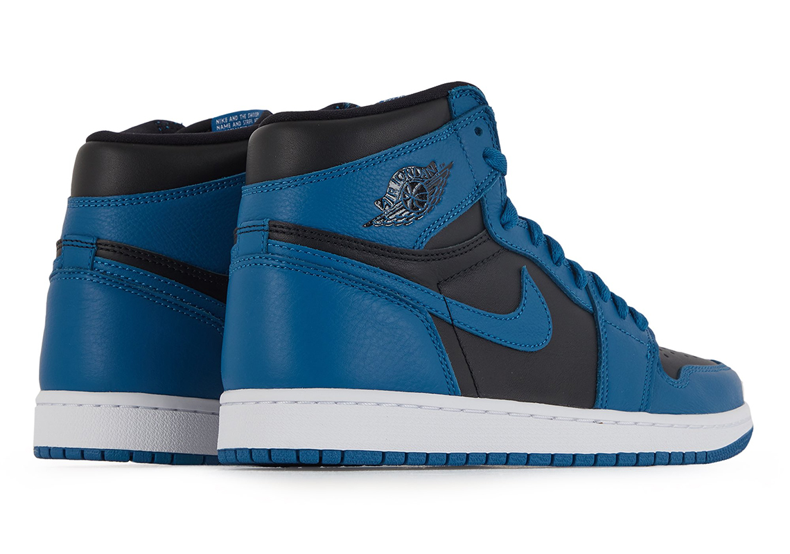 black and blue nike air jordans